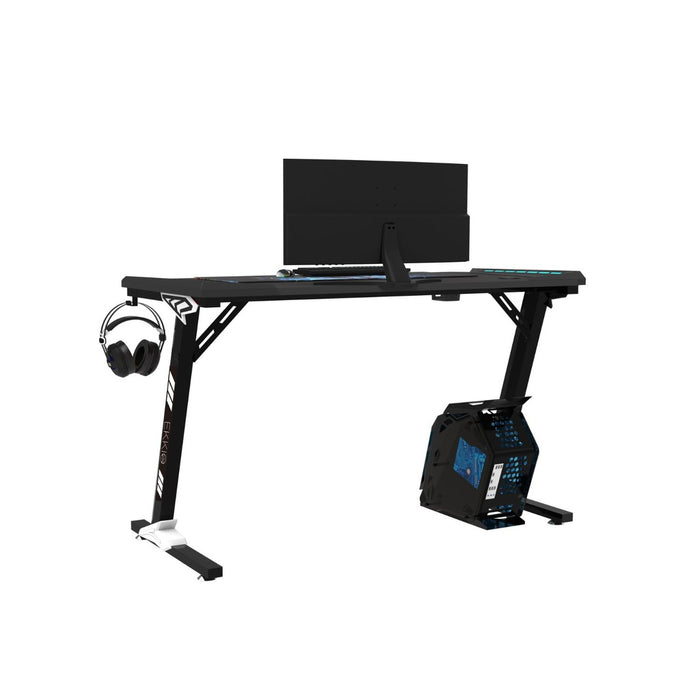 RGB Gaming Desk Z Shape Black 100cm EK-GD-105-AL