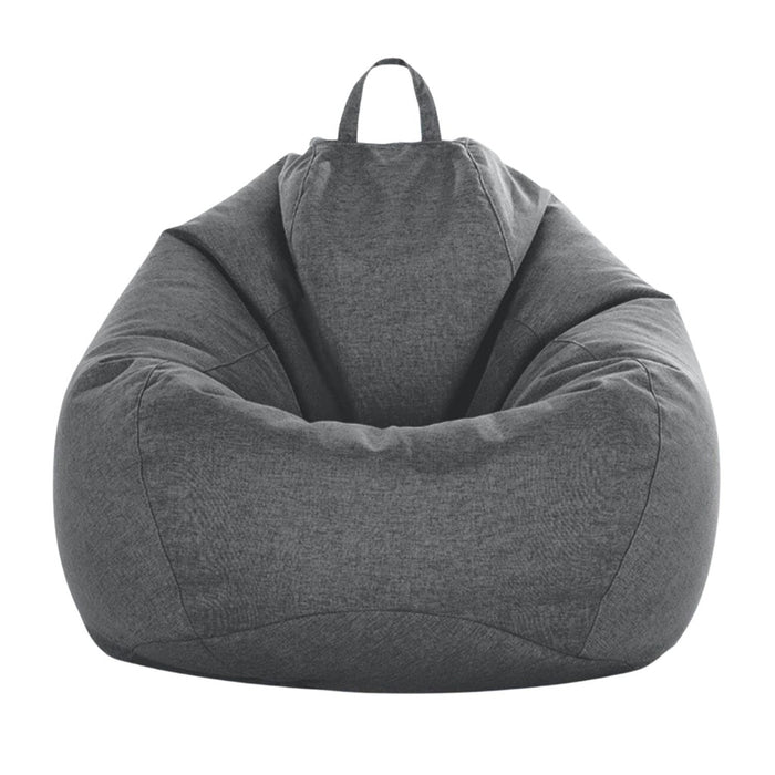 GOMINIMO Bean Bag Chair Cover Without Bean Filling 100x120cm (Grey) GO-BBCC-101-XXY