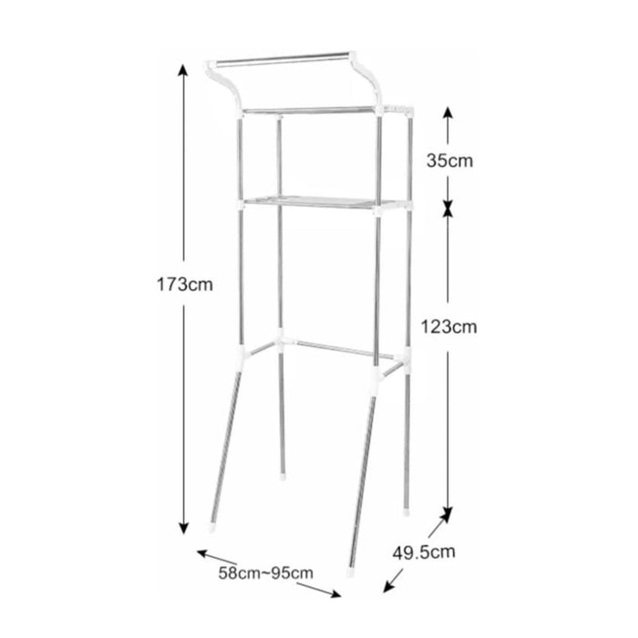 GOMINIMO Over Toilet Storage Shelf 2-Tiers GO-OTS-100-BYN