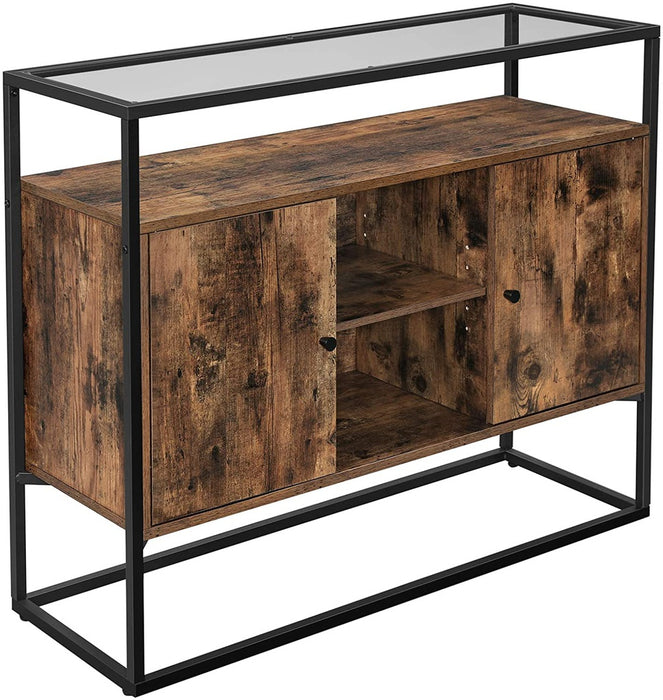 Sideboard Rustic Brown and Black LSC014B01