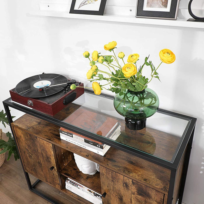 Sideboard Rustic Brown and Black LSC014B01