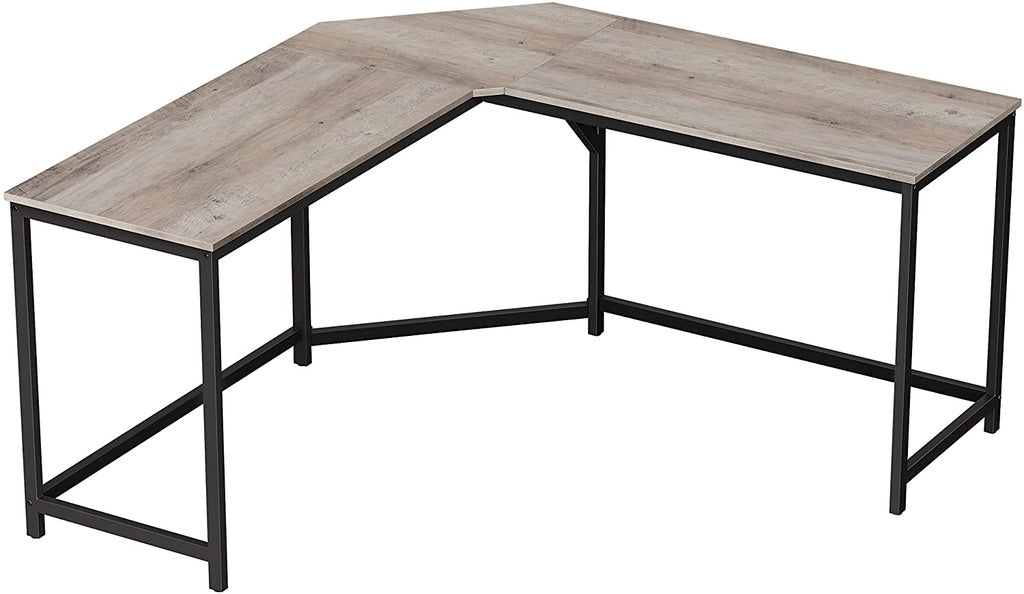 L-Shaped Computer Desk Greige LWD073B02