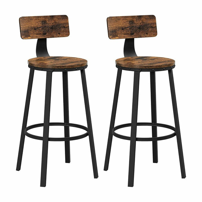 Rustic Charm Bar Stools Brown - Set of 2