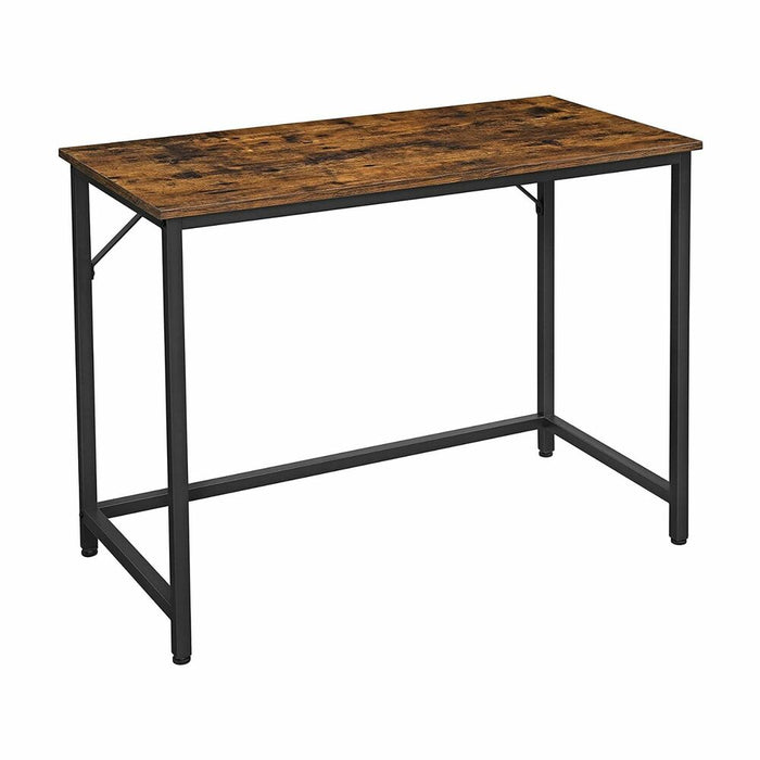 Computer Desk Rustic Brown and Black LWD41X