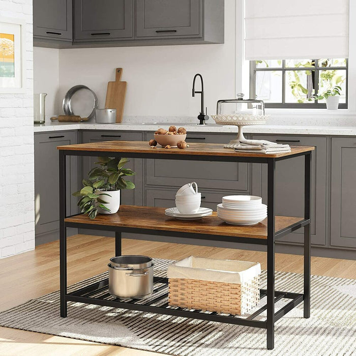 Kitchen Shelf Rustic Brown and Black KKI01BX