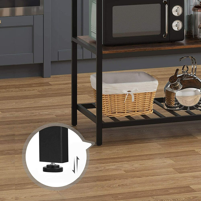 Kitchen Shelf Rustic Brown and Black KKI01BX