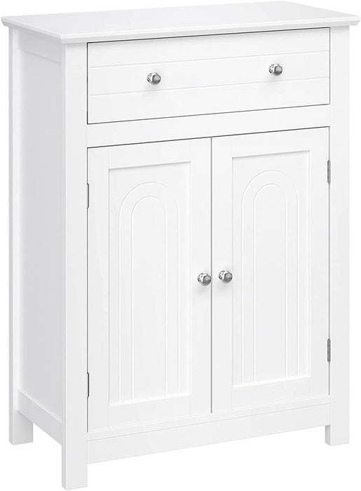 Floor Cabinet with Drawer and 2 Doors White BBC61WT