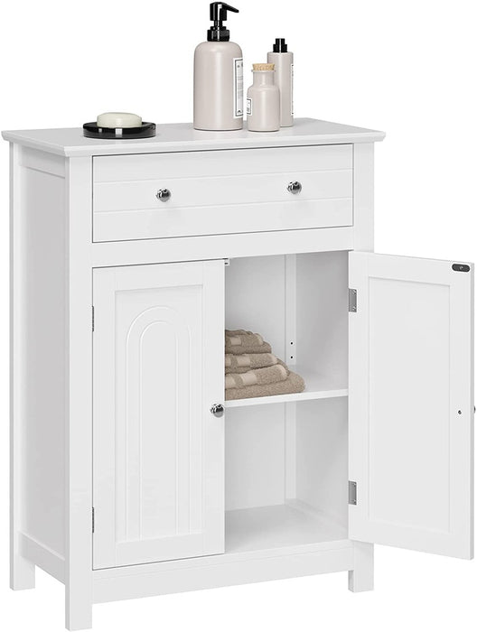 Floor Cabinet with Drawer and 2 Doors White BBC61WT