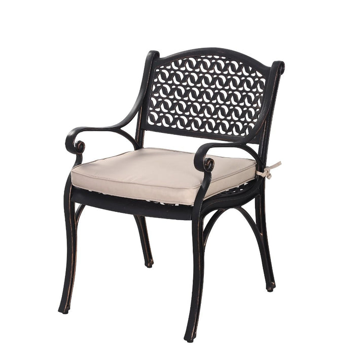 Cherise Cast Aluminium Chairs with Cushions (1 pair)