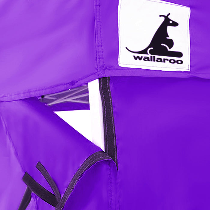 Wallaroo Gazebo Tent Marquee 3x3 PopUp Outdoor Purple