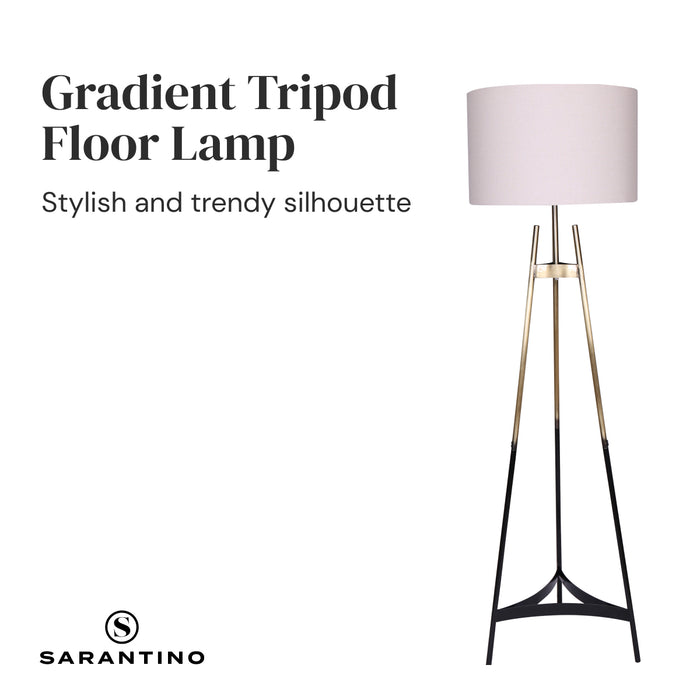 Metal Tripod Electric Floor Lamp Gradient Finish