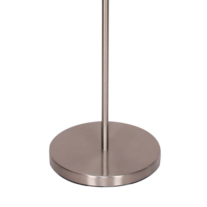 Nickel Metal Arc Floor Lamp