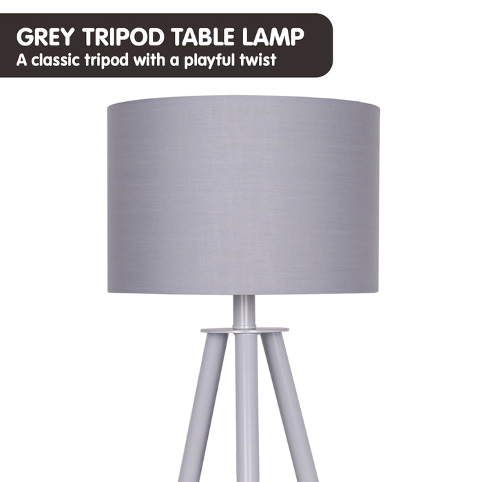 Tripod Desk Lamp in Metal & Wood Nordic Minimalist Light