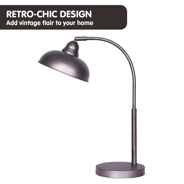 Table Lamp Industrial Chic Adjustable Angle - Dark Grey