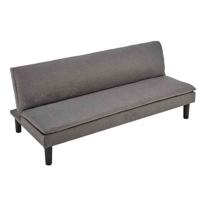 3 Seater Modular Faux Linen Fabric Sofa Bed Couch -Dark Grey