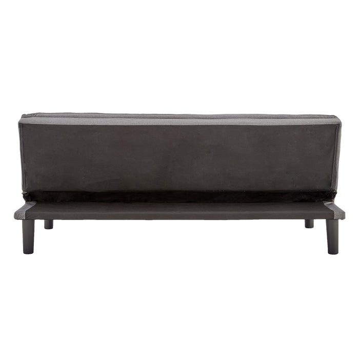 3 Seater Modular Faux Linen Fabric Sofa Bed Couch -Dark Grey