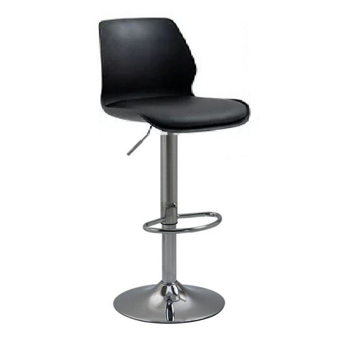 Sleek Bar Stools Black - Set of 2