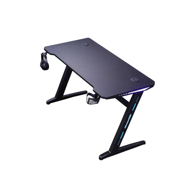 140cm Gaming Desk Desktop PC Computer Desks Desktop Racing Table Office Laptop Y-legs Black