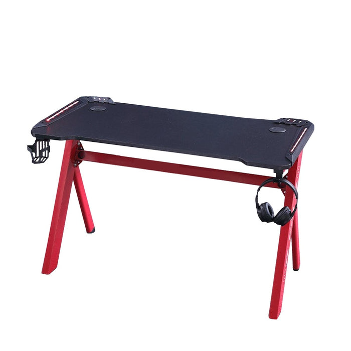 120cm Gaming Desk Desktop PC Computer Desks Desktop Racing Table Office Laptop Y-legs Red