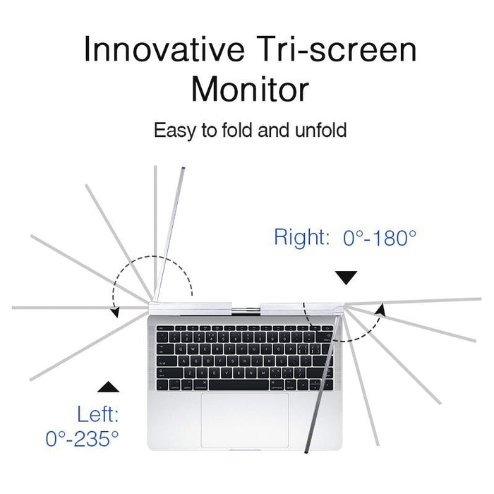 11.6 Inch FOPO Triple Portable Monitor 1080P FHD IPS Triple Monitor Laptop Screen Extender