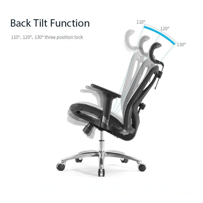 M57 Ergonomic Office Chair, Computer Chair Desk Chair High Back Chair Breathable,3D Armrest and Lumbar Support Grey without Footrest