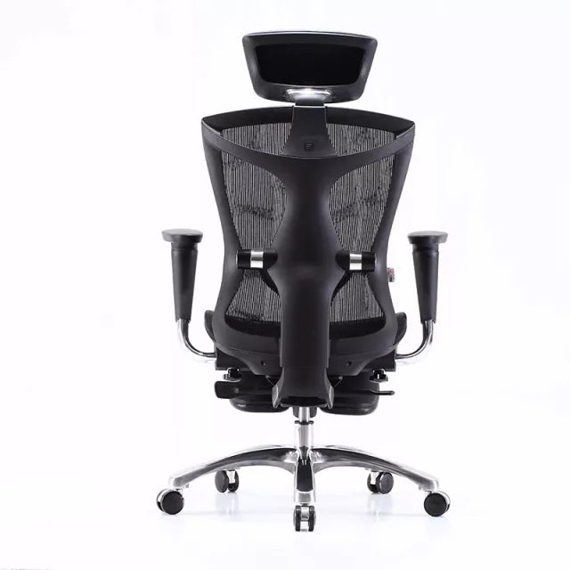 Ergonomic Office Chair V1 4D Adjustable High-Back Breathable With Footrest And Lumbar Support Grey