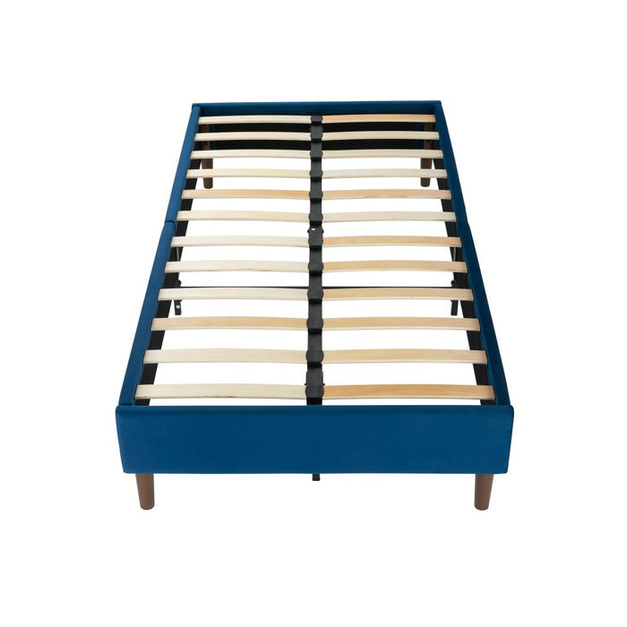 Velvet Blue Bed Frame &#8211; Single