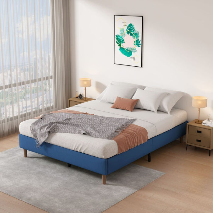 Velvet Blue Bed Frame &#8211; Single