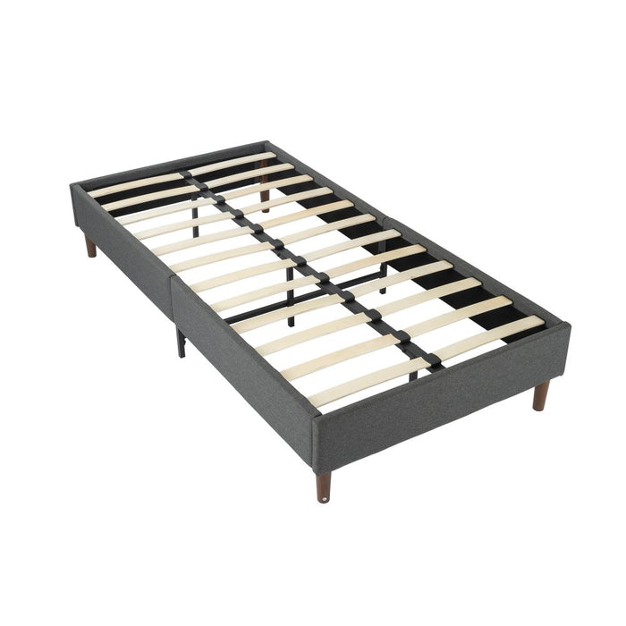 Bed Frame Mattress Foundation (Dark Grey) &#8211; Single