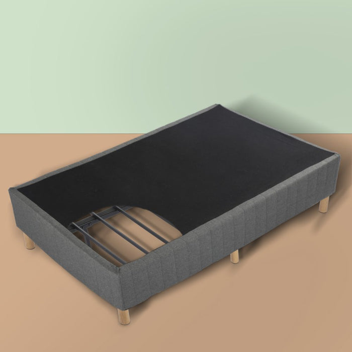 Metal Bedframe Mattress Foundation (Dark Grey) &#8211; Double