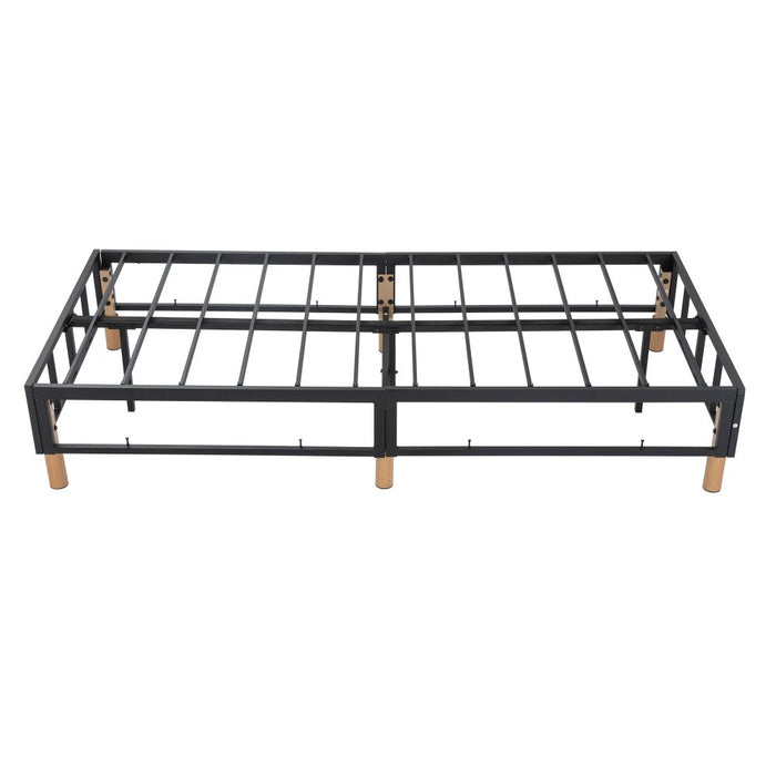 Metal Bedframe Mattress Foundation (Dark Grey) &#8211; King