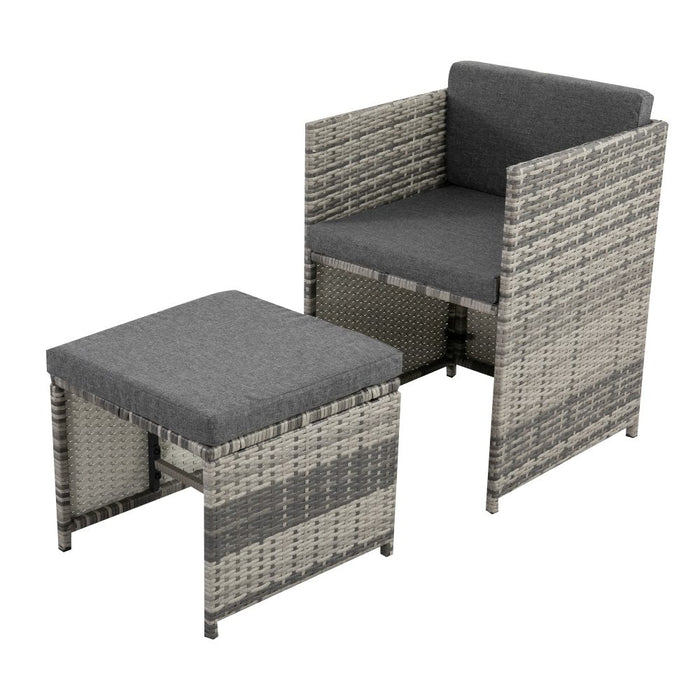 Horrocks 8 Seater Outdoor Dining Set Grey