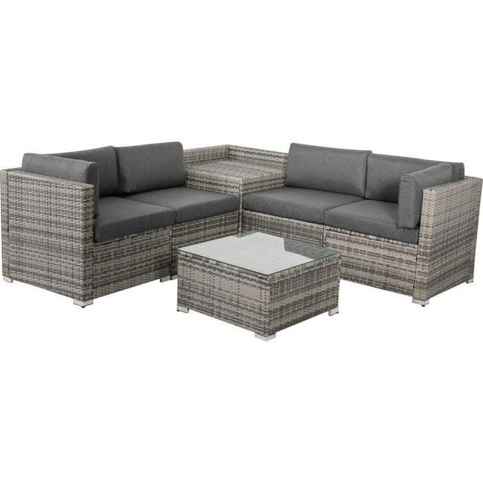 6PCS Outdoor Modular Lounge Sofa Coogee Grey