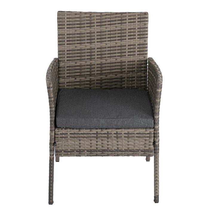 Sophia Rattan Outdoor Set- Mixed Grey