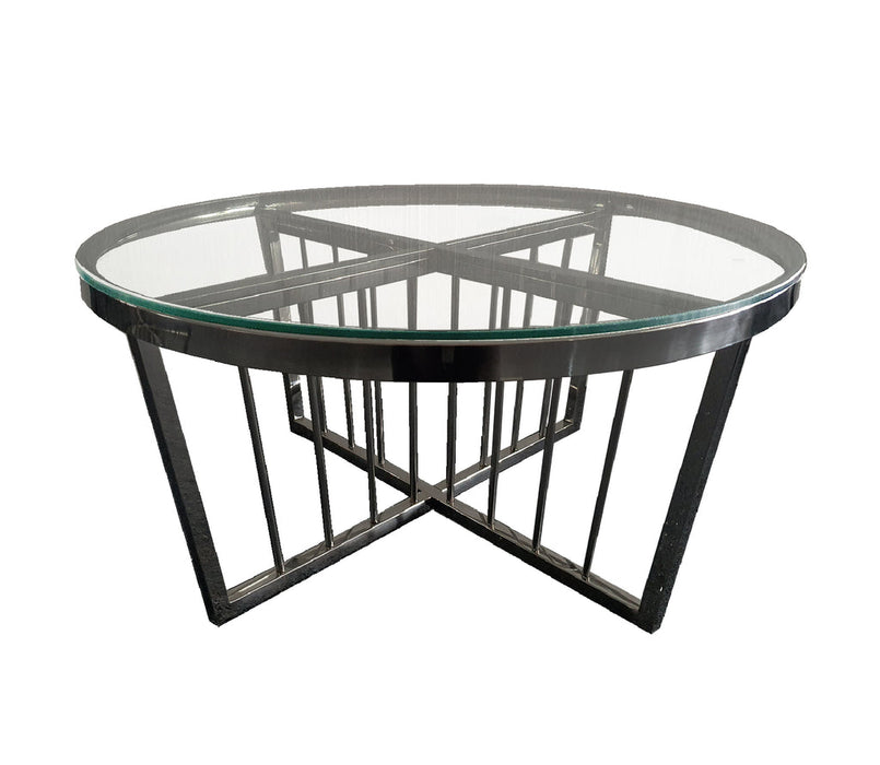 Serena Coffee Table - CLEARTOP - 95cm Black