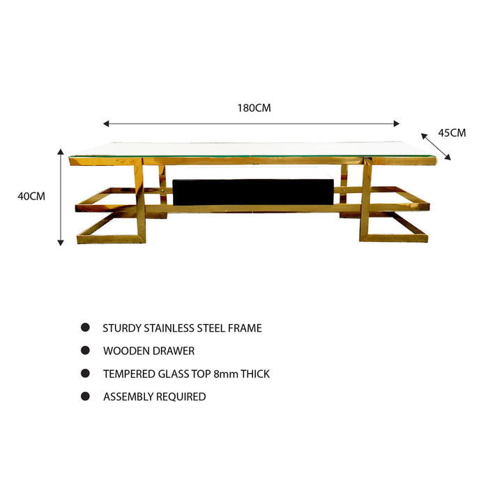 Alexa - Gold TV Unit