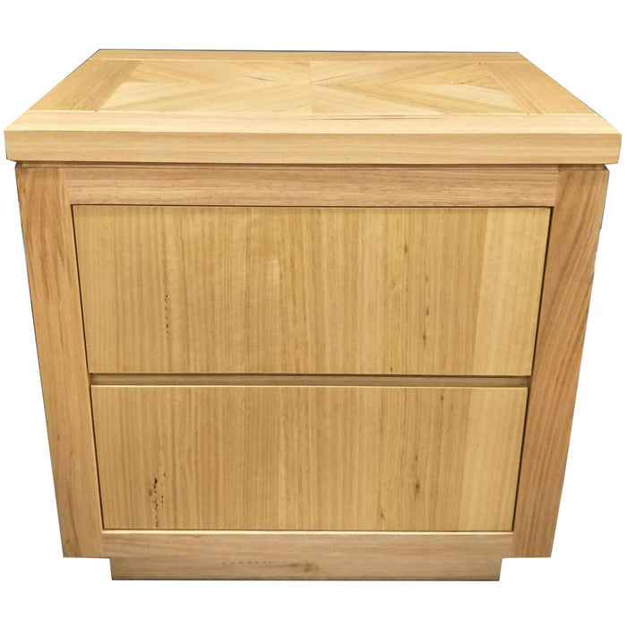 Rosemallow Bedside Table 2 Drawers Storage Cabinet Nightstand End Tables Timber