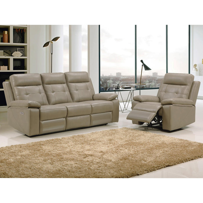 Kingsman 1 Seater Electric Recliner Sofa Genuine Leather Home Theater Lounge