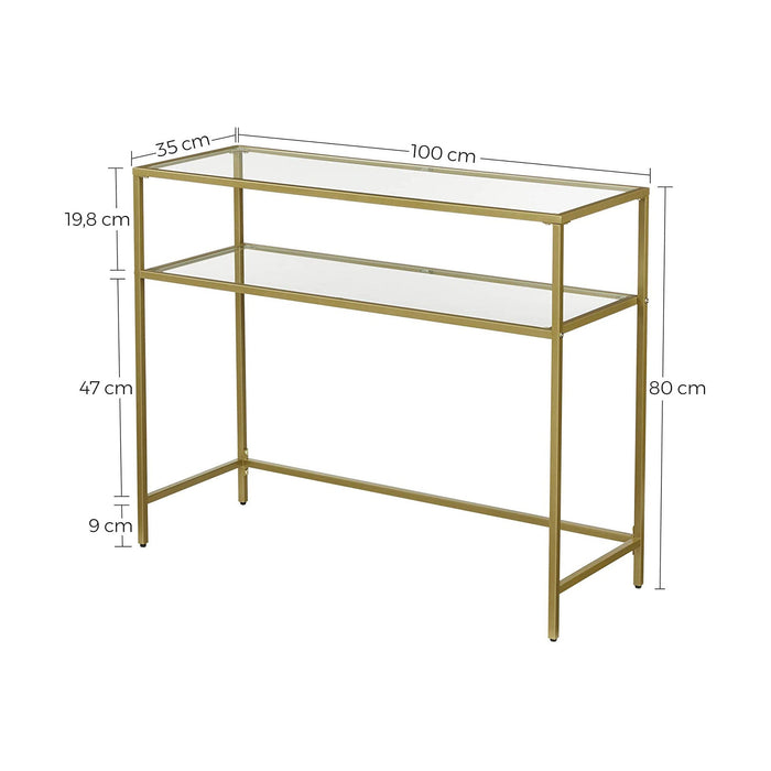 Console Tempered Glass Table