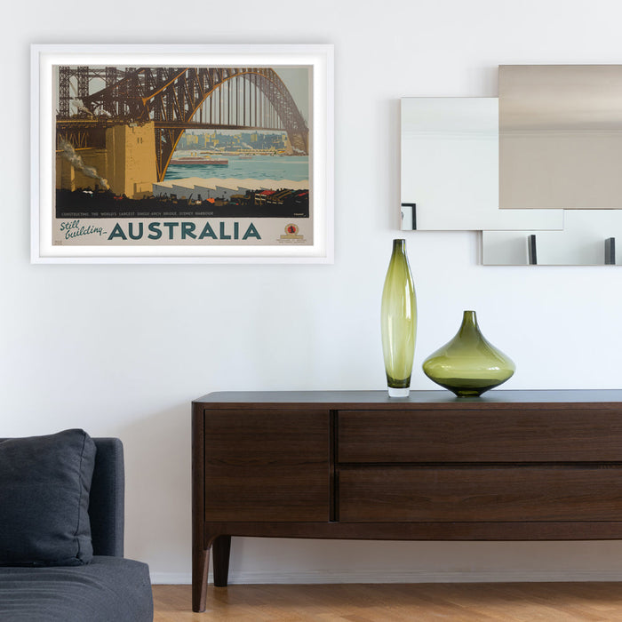 Wall Art's Australia Qantas Empire Airways Large 105cm x 81cm Framed A1 Art Print