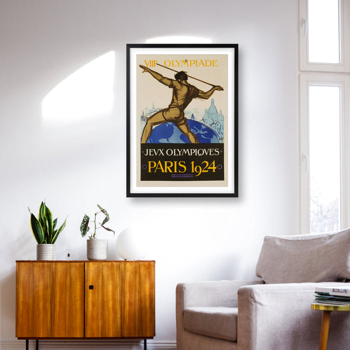 Wall Art's Au Quartier Latin Large 105cm x 81cm Framed A1 Art Print