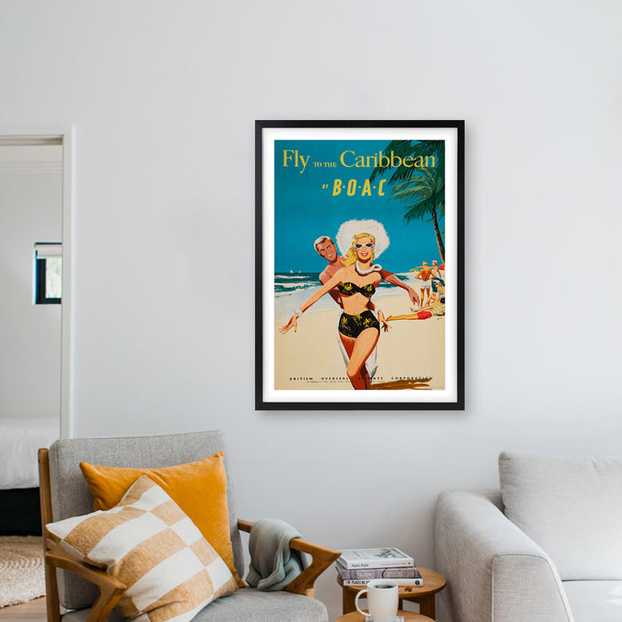 Wall Art's Bally Large 105cm x 81cm Framed A1 Art Print