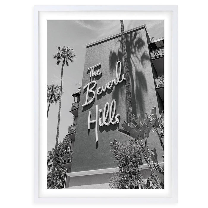 Wall Art's Beverly Hills Hotel Large 105cm x 81cm Framed A1 Art Print