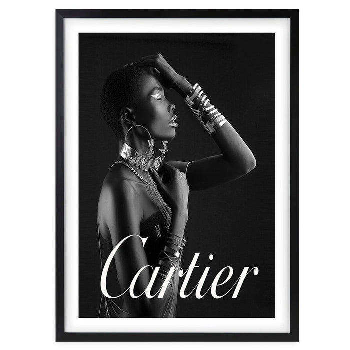 Wall Art's Cartier Lady Framed A1 Art Print