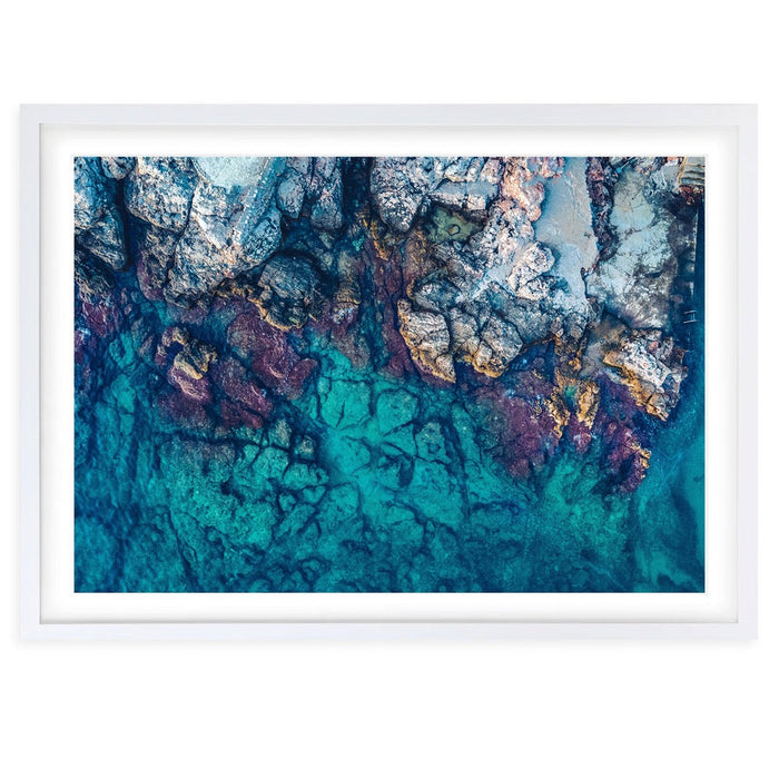 Wall Art's Croatia Coast Large 105cm x 81cm Framed A1 Art Print