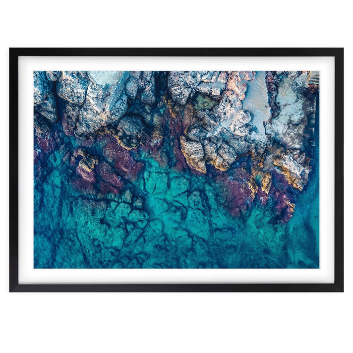 Wall Art's Croatia Coast Large 105cm x 81cm Framed A1 Art Print