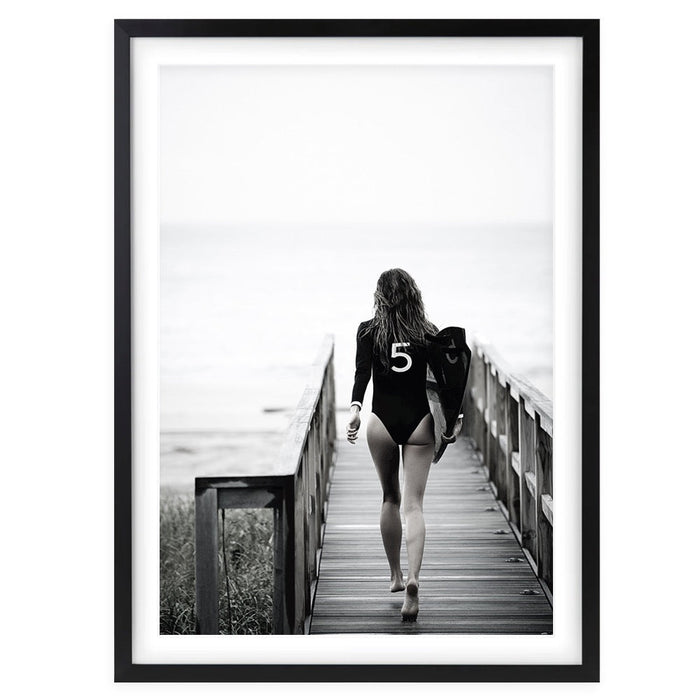 Wall Art's Chanel No5 The One That I Want Gisele Bundchen Baz Luhrmann Pic01 Large 105cm x 81cm Framed A1 Art Print