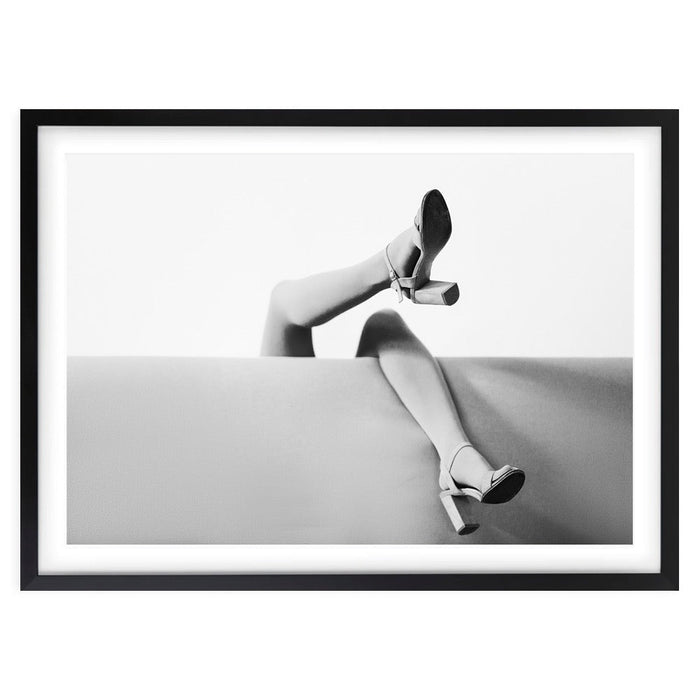 Wall Art's Couch Legs Large 105cm x 81cm Framed A1 Art Print