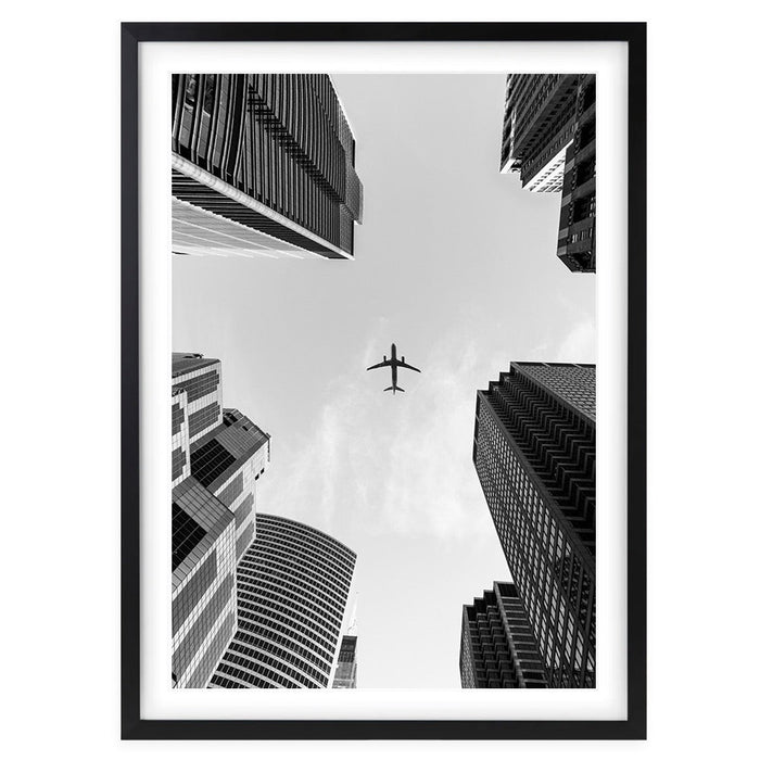 Wall Art's City Skies Large 105cm x 81cm Framed A1 Art Print