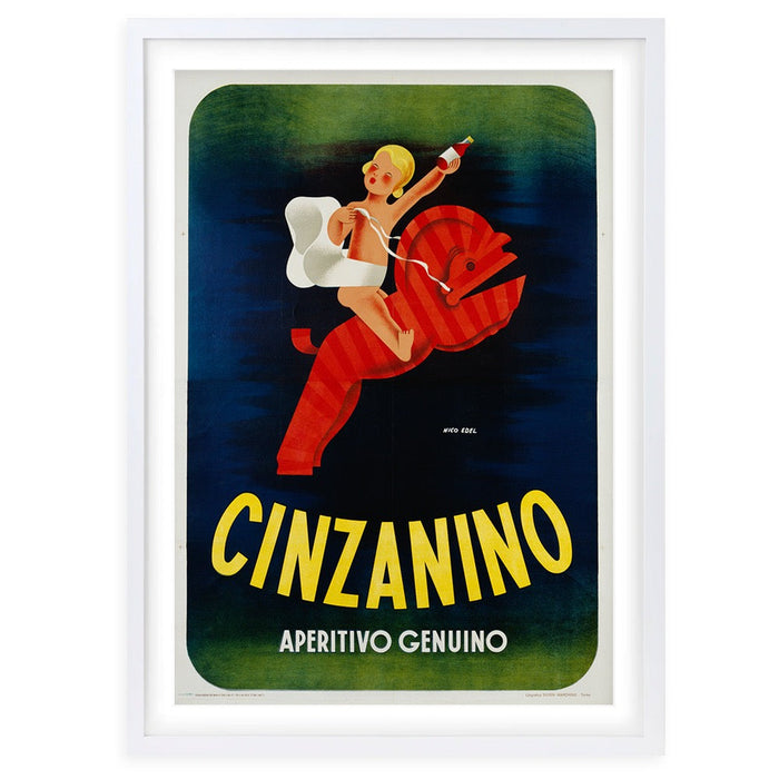 Wall Art's Cinzanino Large 105cm x 81cm Framed A1 Art Print